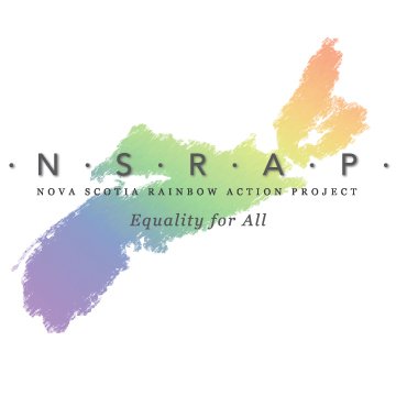 rainbow map of nova scotia with NSRAP over it