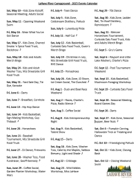 schedule - all text sorry